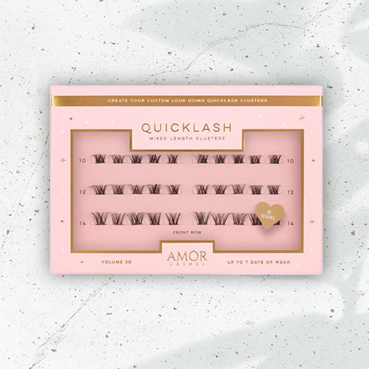 Mixed Length Clusters - Front Row - QuickLash by Amor Lashes UK
