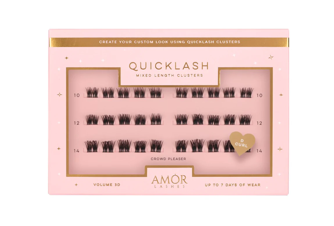 Mixed Length Clusters - Crowd Pleaser - QuickLash by Amor Lashes UK