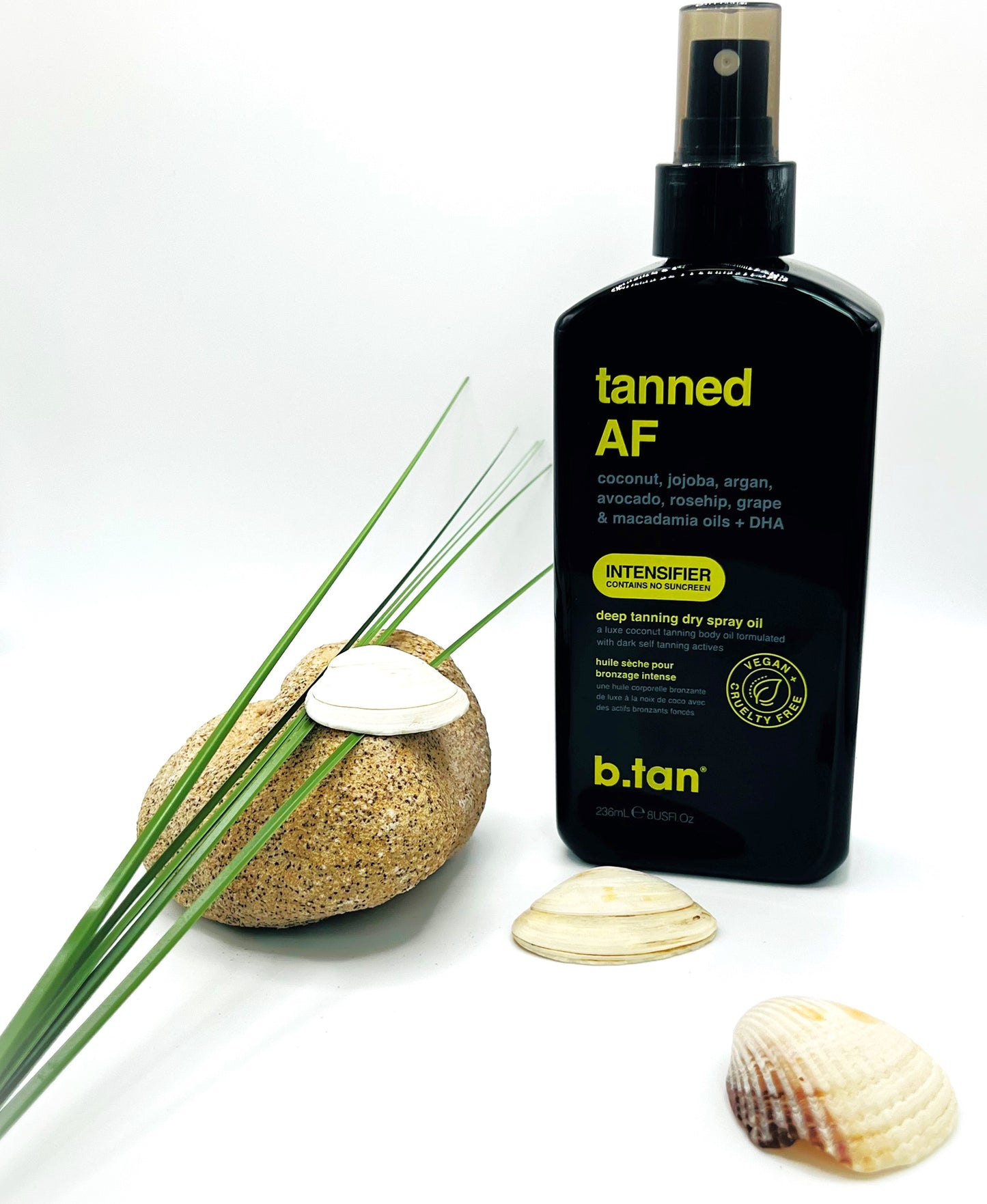 Tanned AF Tanning Oil 236ml - by b.tan
