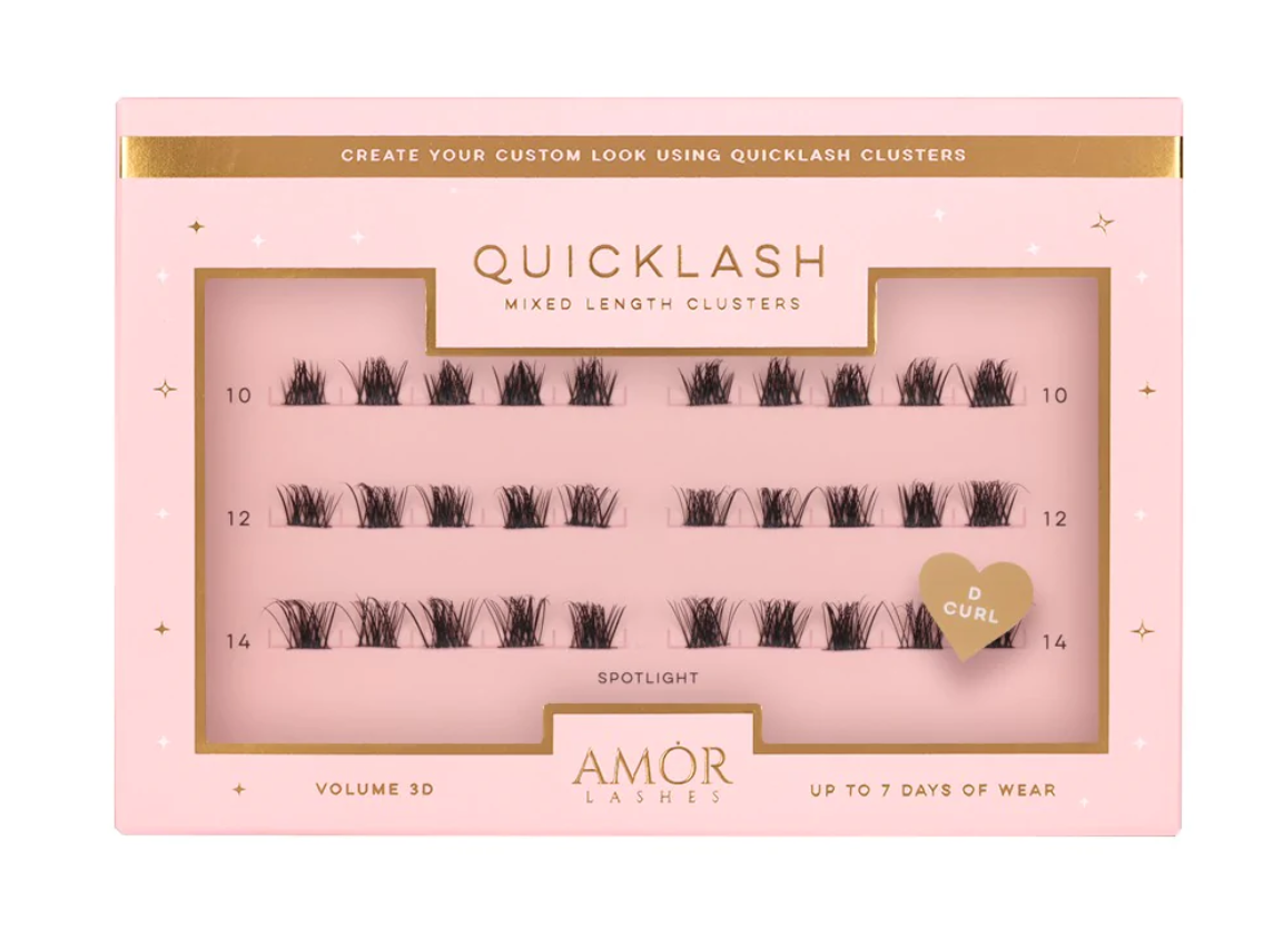 Mixed Length Clusters - Spotlight - QuickLash by Amor Lashes UK